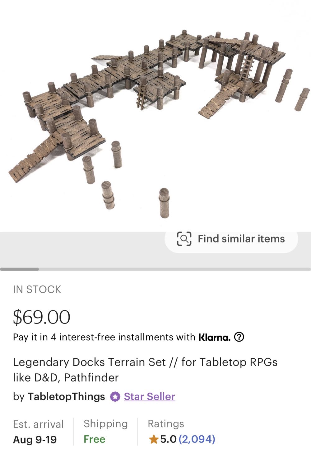 Legendary Docks Terrain Set by TabletopThings  board game collectible - Main Image 2