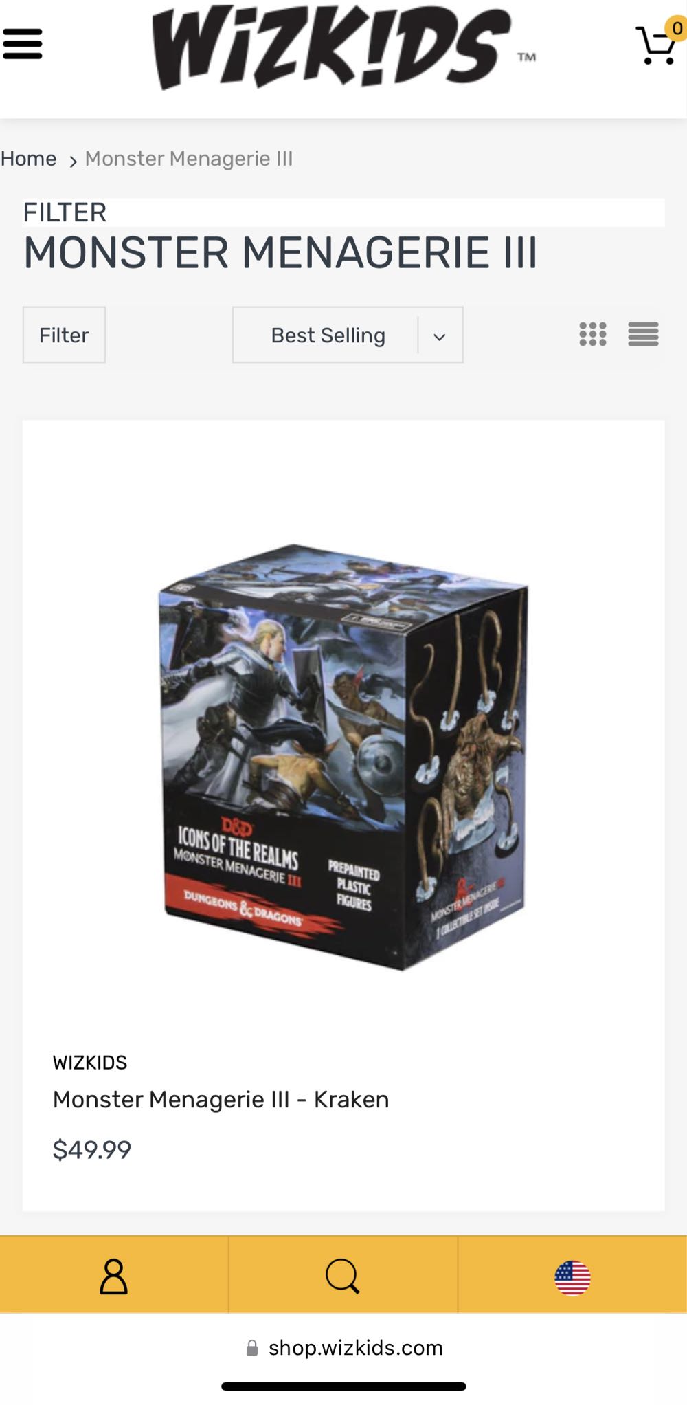 Dungeons & Dragons Icons Of The Realms Monster Menagerie Iii Kraken And Islands  board game collectible [Barcode 634482728970] - Main Image 3