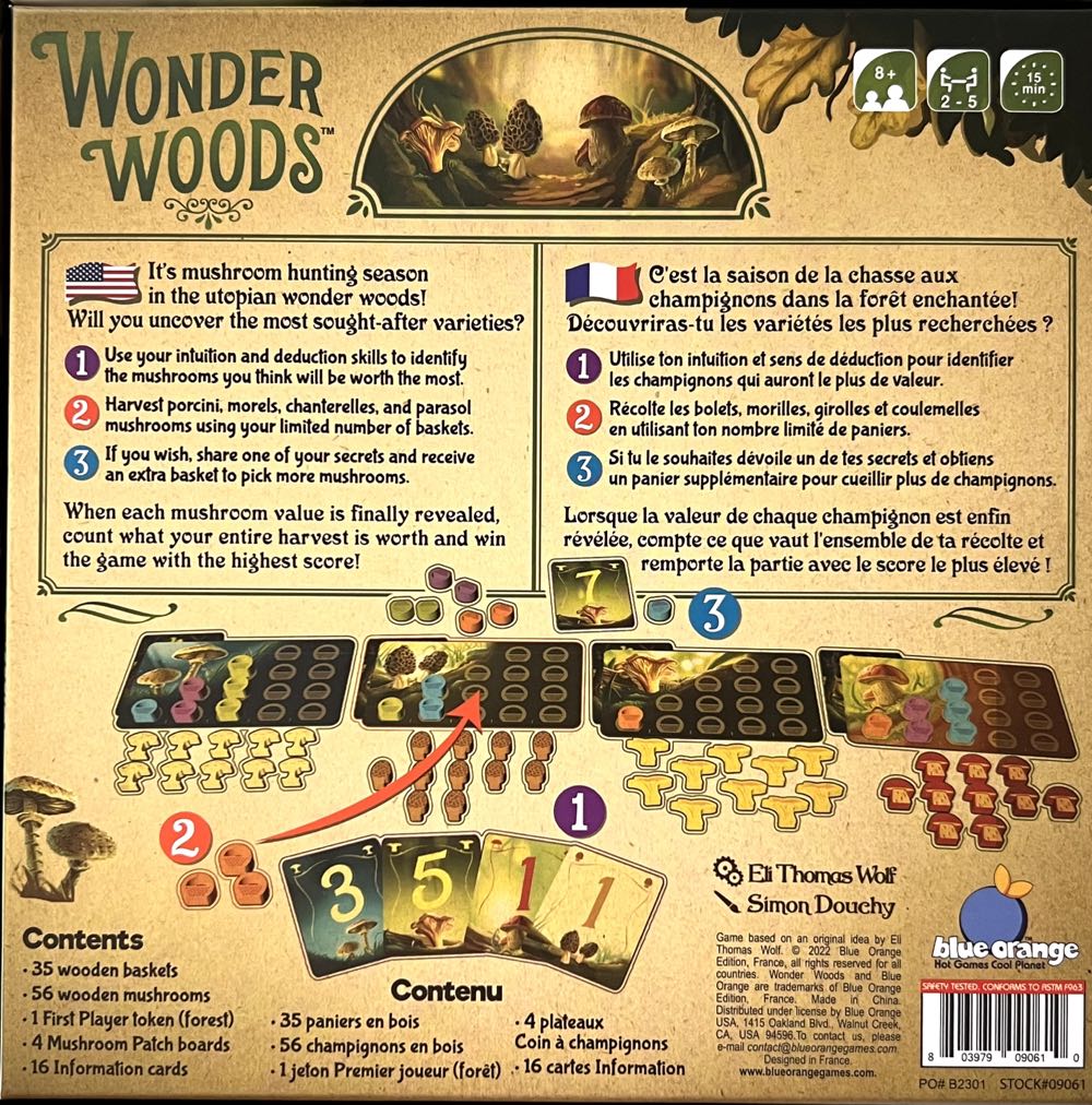 Wonder Woods  (2-5) board game collectible [Barcode 803979090610] - Main Image 2