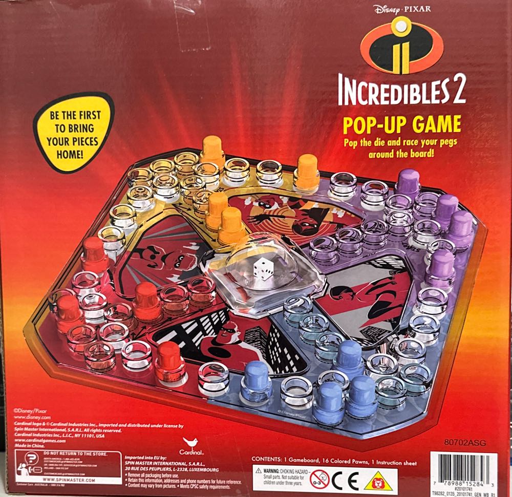 Incredibles 2 Pop Up  board game collectible [Barcode 778988152843] - Main Image 2