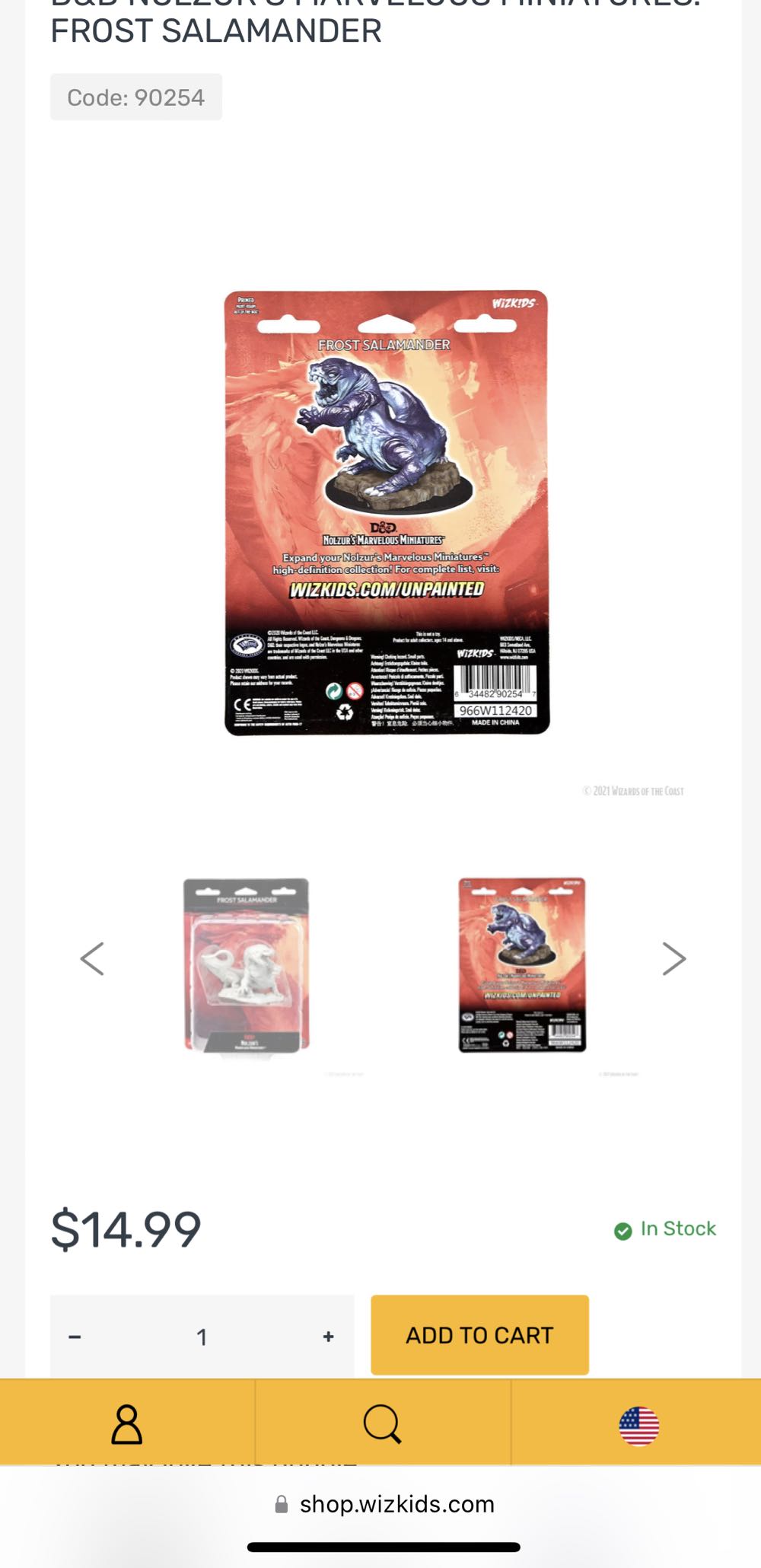 Frost Salamander  board game collectible - Main Image 2