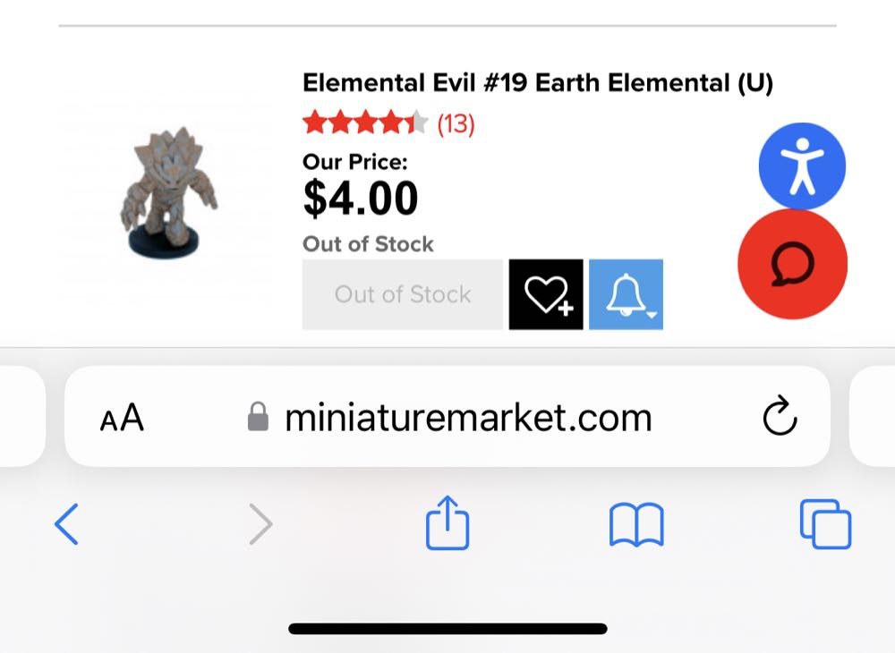 Earth Elemental  board game collectible - Main Image 2