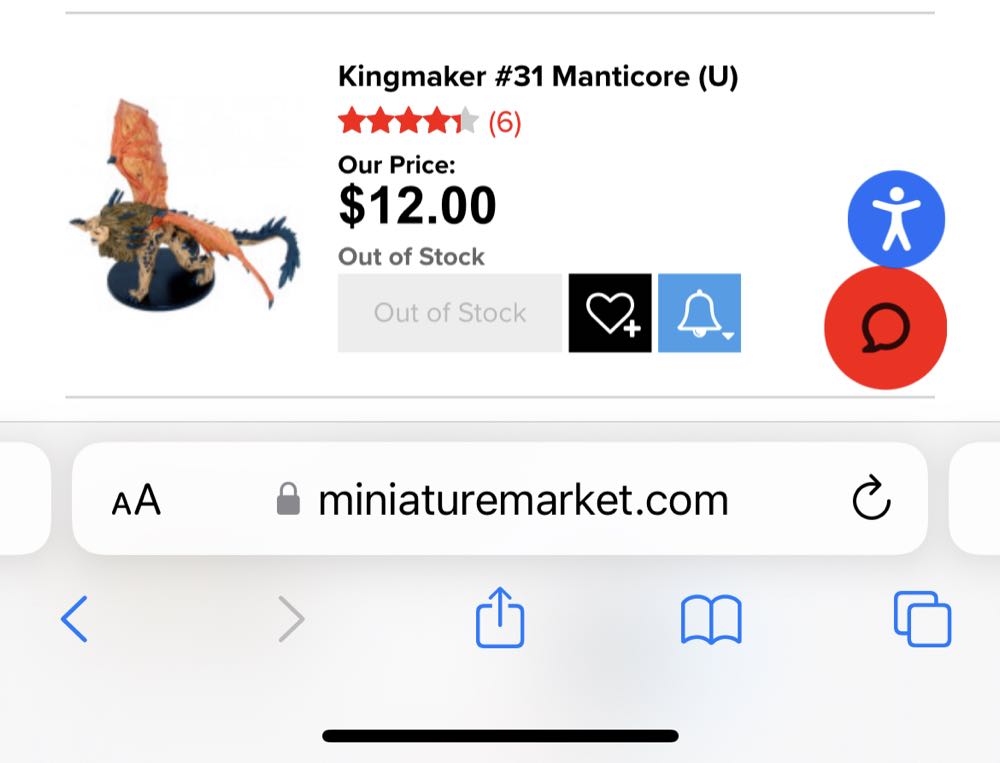 BOX: Manticores, Owlbears, Medium Creatures  board game collectible - Main Image 2