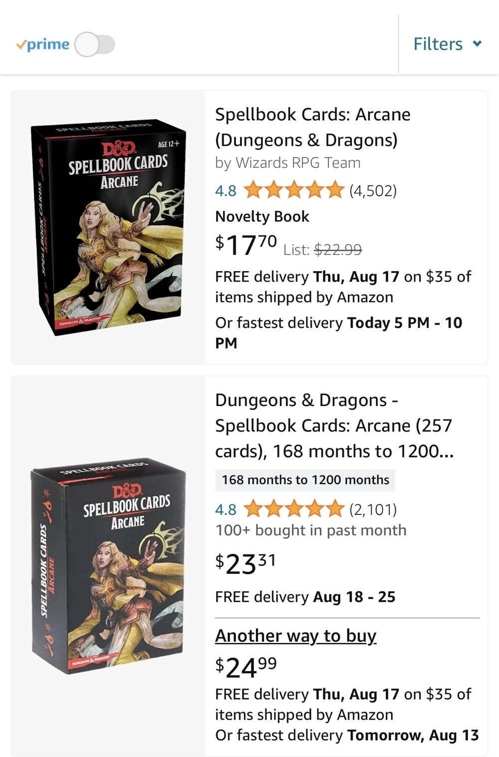 Spellbook Cards: Arcane  board game collectible [Barcode 9420020226340] - Main Image 3