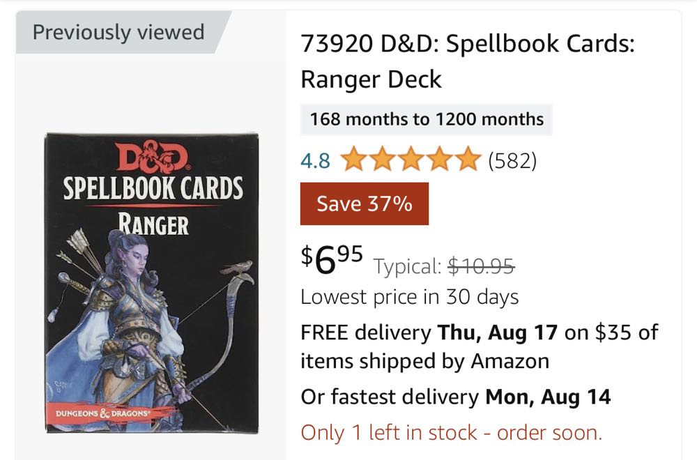 Spellbook Cards: Ranger  board game collectible - Main Image 2