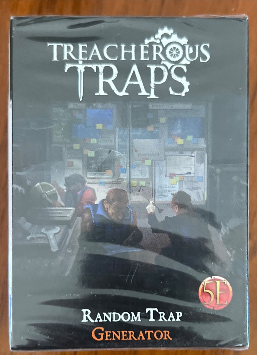Treacherous Traps – Random Trap Generator Deck 5e Card Deck 5th Edition Dungeons & Dragons 100 Cards 2 1 2 X 1 1 2 X 3 1 2” Black  board game collectible [Barcode 9781946669421] - Main Image 2