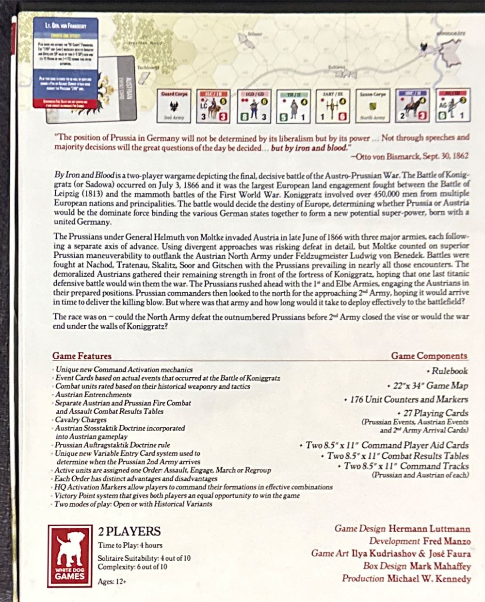 By Iron and Blood - Koniggratz 1866  (2) board game collectible - Main Image 2