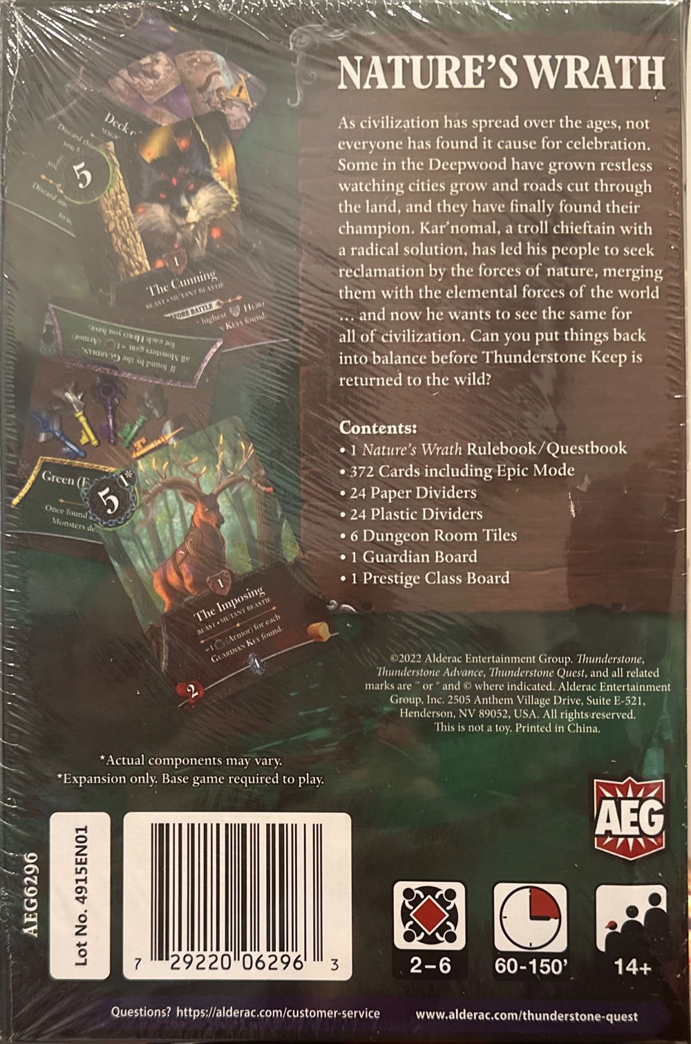 Thunderstone Quest: Nature’s Wrath Quest 12  board game collectible [Barcode 729220062963] - Main Image 2