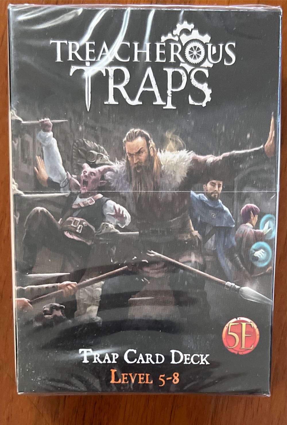 Dungeons And Dragons 5th Edition Deck Of Cards – Treacherous Trap Deck: Lvl 5-8 By Nord Games – 50 Cards Games For Adults And Kids – Dnd Books – Gaming Accessories Compatible With D&d 5e  board game collectible [Barcode 9781946669384] - Main Image 2