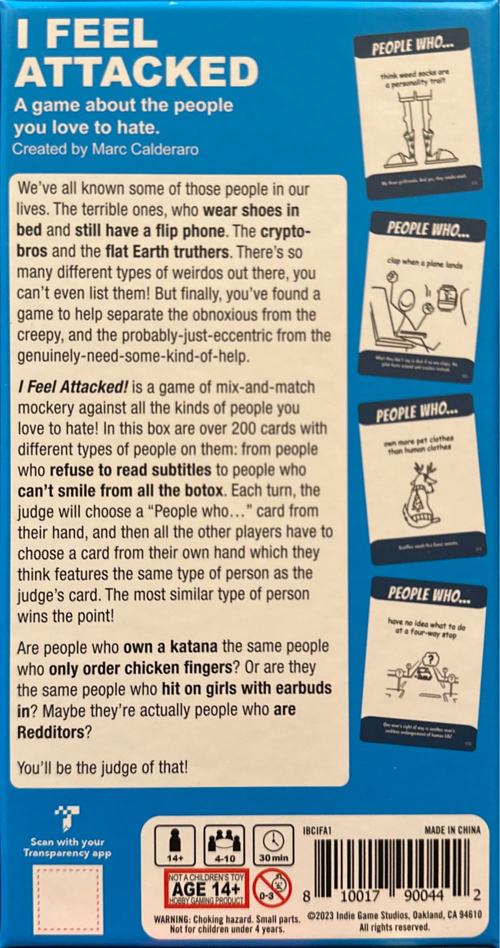I Feel Attacked  (4-10) board game collectible [Barcode 810017900442] - Main Image 2