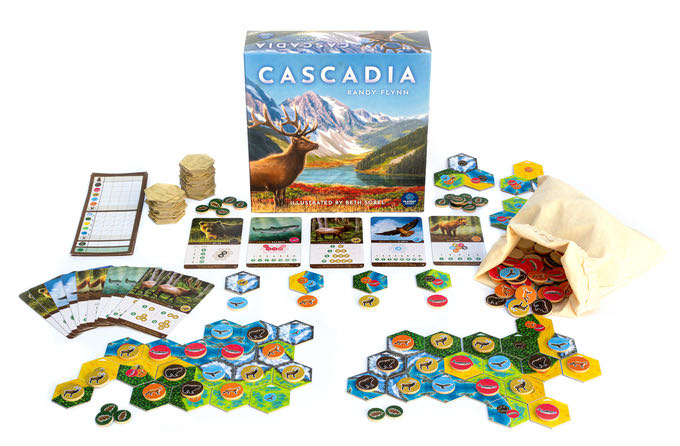 Cascadia  (1-4) board game collectible [Barcode 806891590596] - Main Image 2