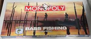 Monopoly Bass Fishing Lakes Edition Parker Brothers Usaopoly New Sealed Factory Pre Owned Complete Nib Condition  board game collectible [Barcode 700304005137] - Main Image 1