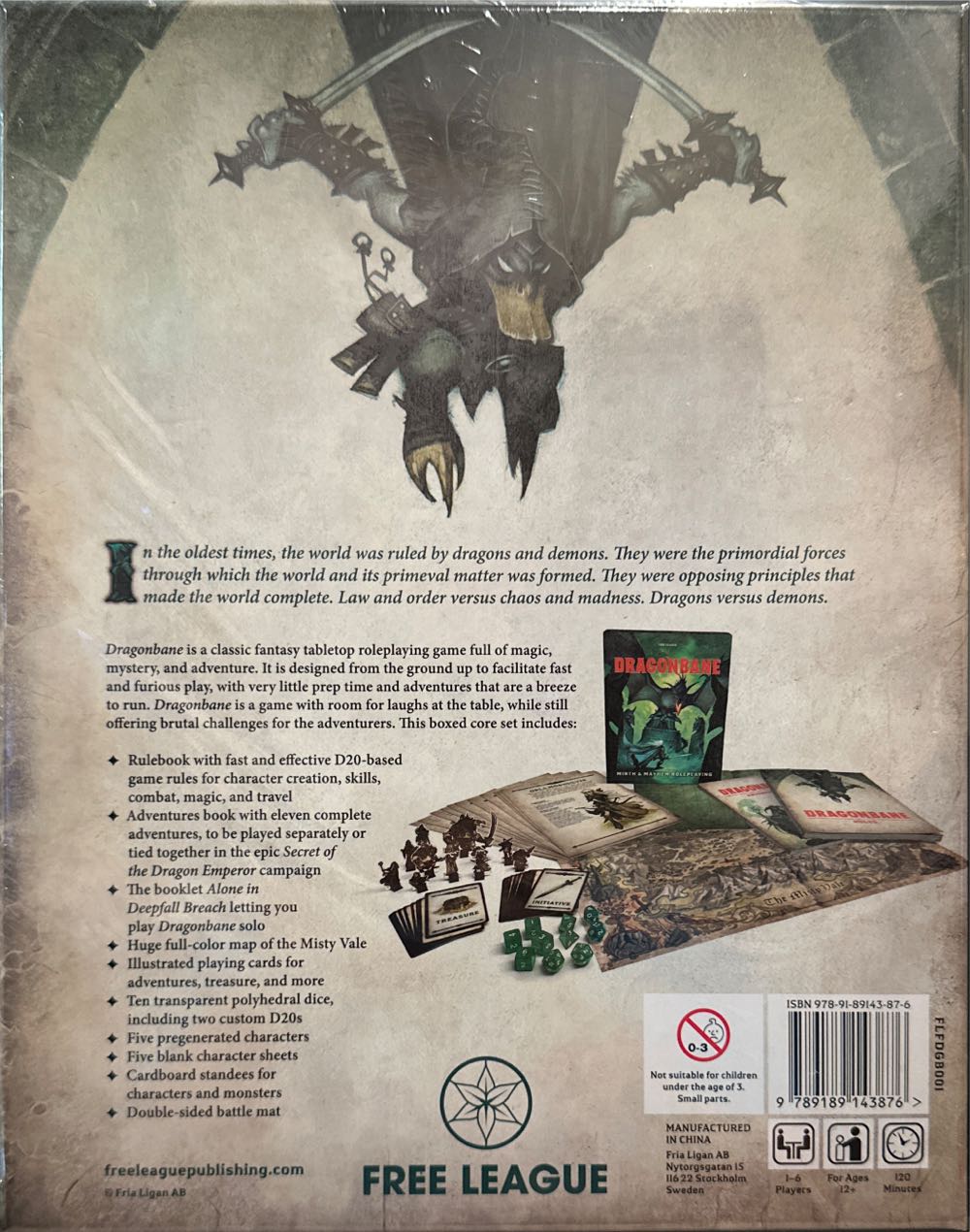 Dragonbane  (1-6) board game collectible [Barcode 9789189143876] - Main Image 2