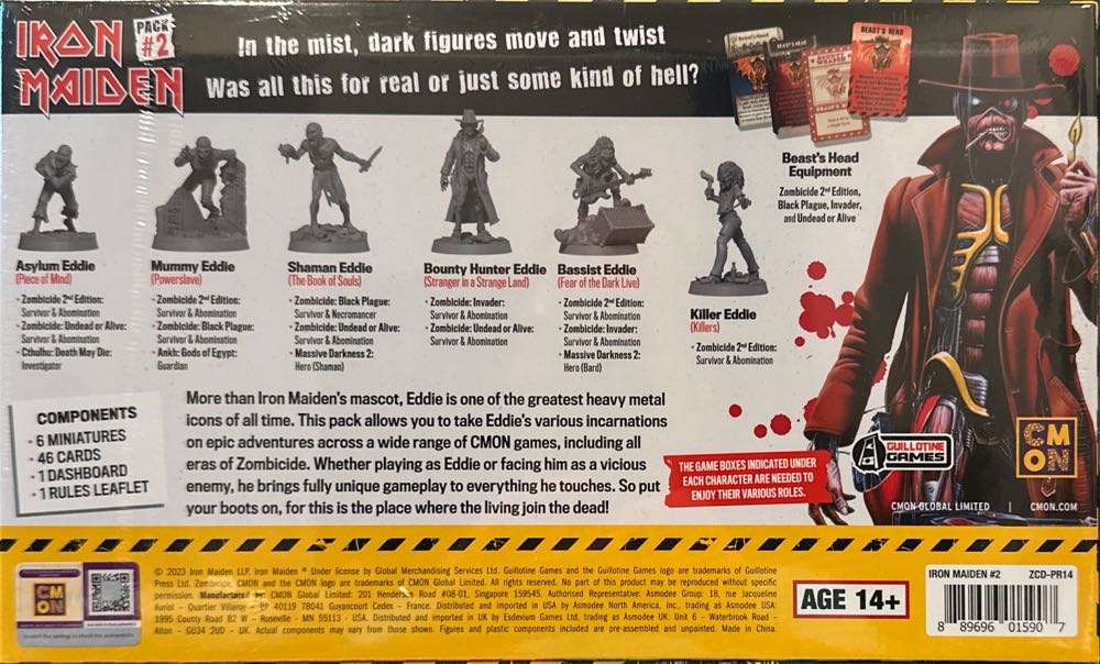 Iron Maiden #2  board game collectible [Barcode 889696015907] - Main Image 2