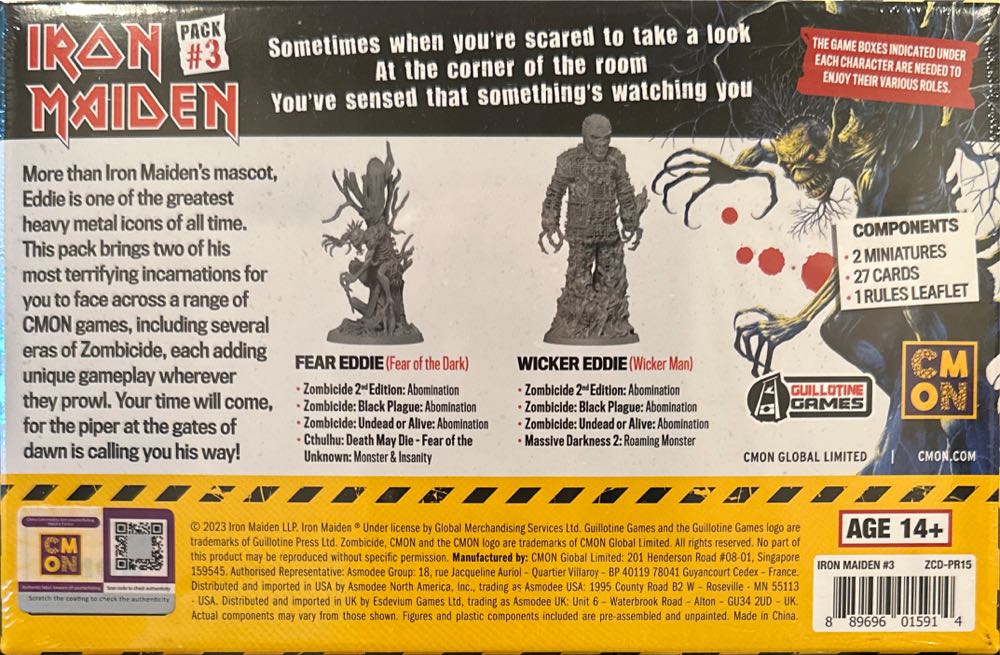 Iron Maiden #3  (1-6) board game collectible [Barcode 889696015914] - Main Image 2