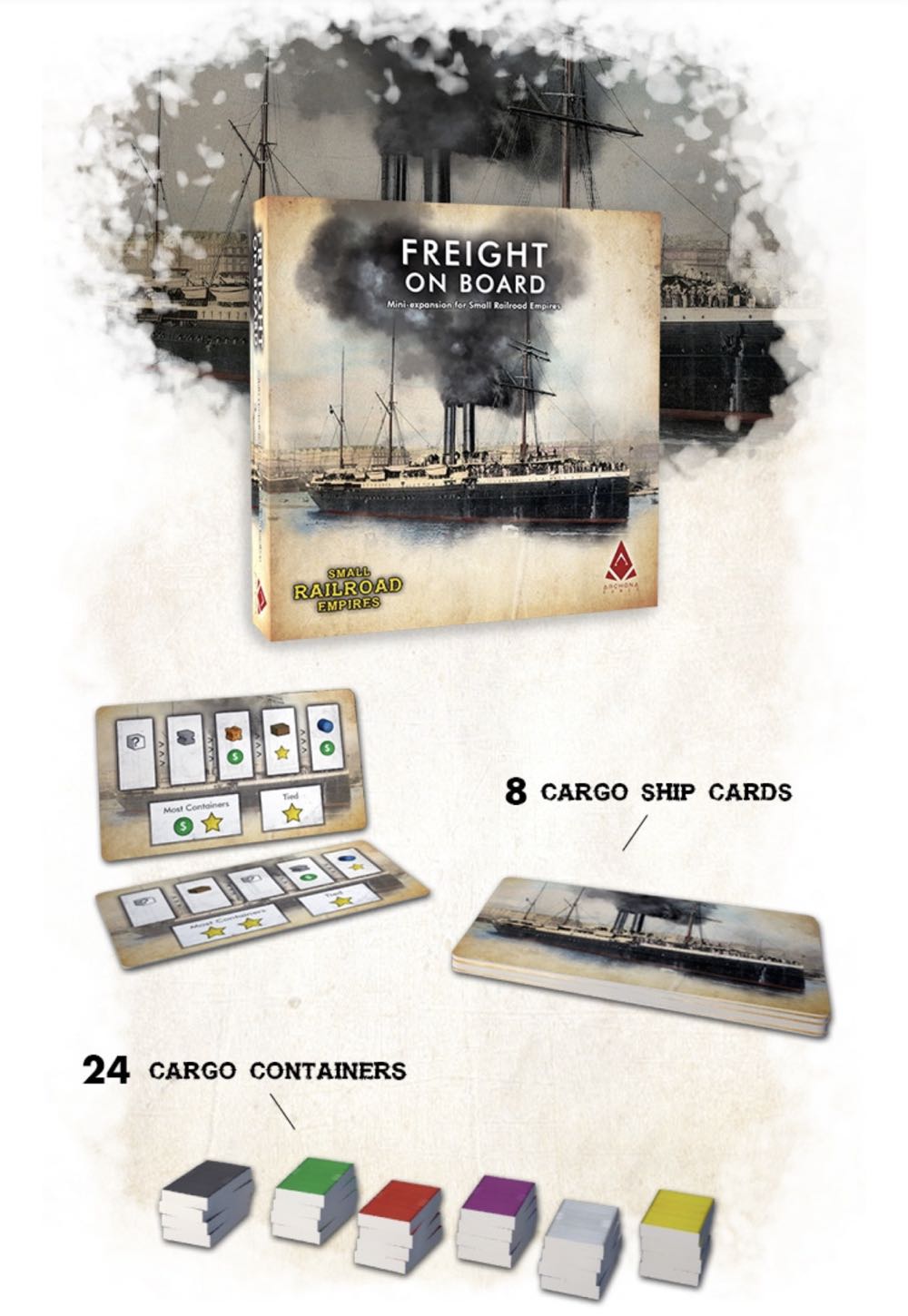 Small Railroad Empires: Freight on Board  (1-5) board game collectible [Barcode 753692052122] - Main Image 3