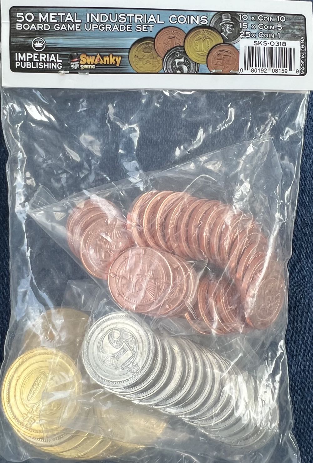 Sanssouci: 50 Metal Coins  board game collectible [Barcode 080192081599] - Main Image 2