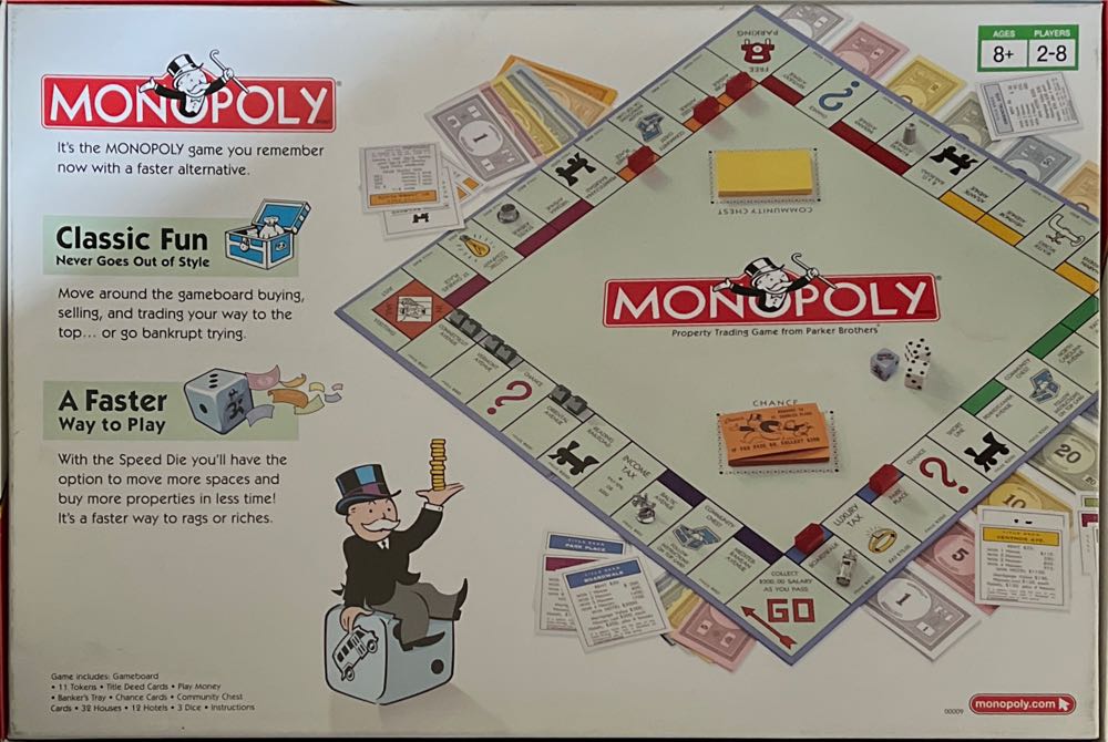 Monopoly   (2 To 8 Players) board game collectible [Barcode 073000000097] - Main Image 2