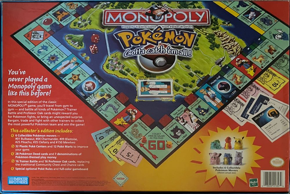 Monopoly: Pokemon Gotta Catch ‘Em All! Collector’s Edition Property Trading Game From Parker Brothers  (2 To 6) board game collectible [Barcode 076930413579] - Main Image 2
