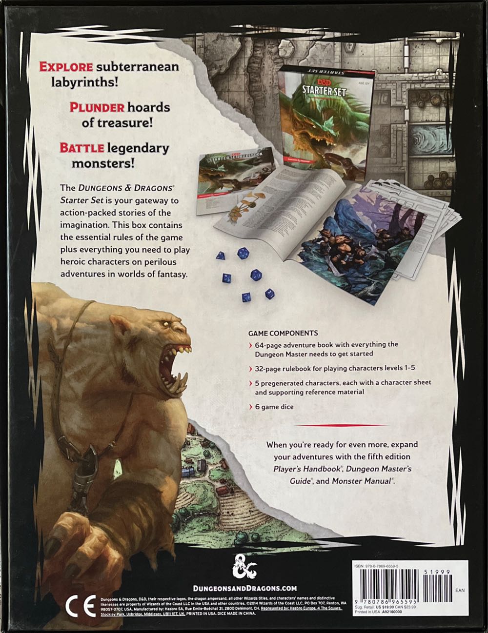 Dungeon And Dragons: Starter Set  board game collectible [Barcode 9780786965595] - Main Image 2