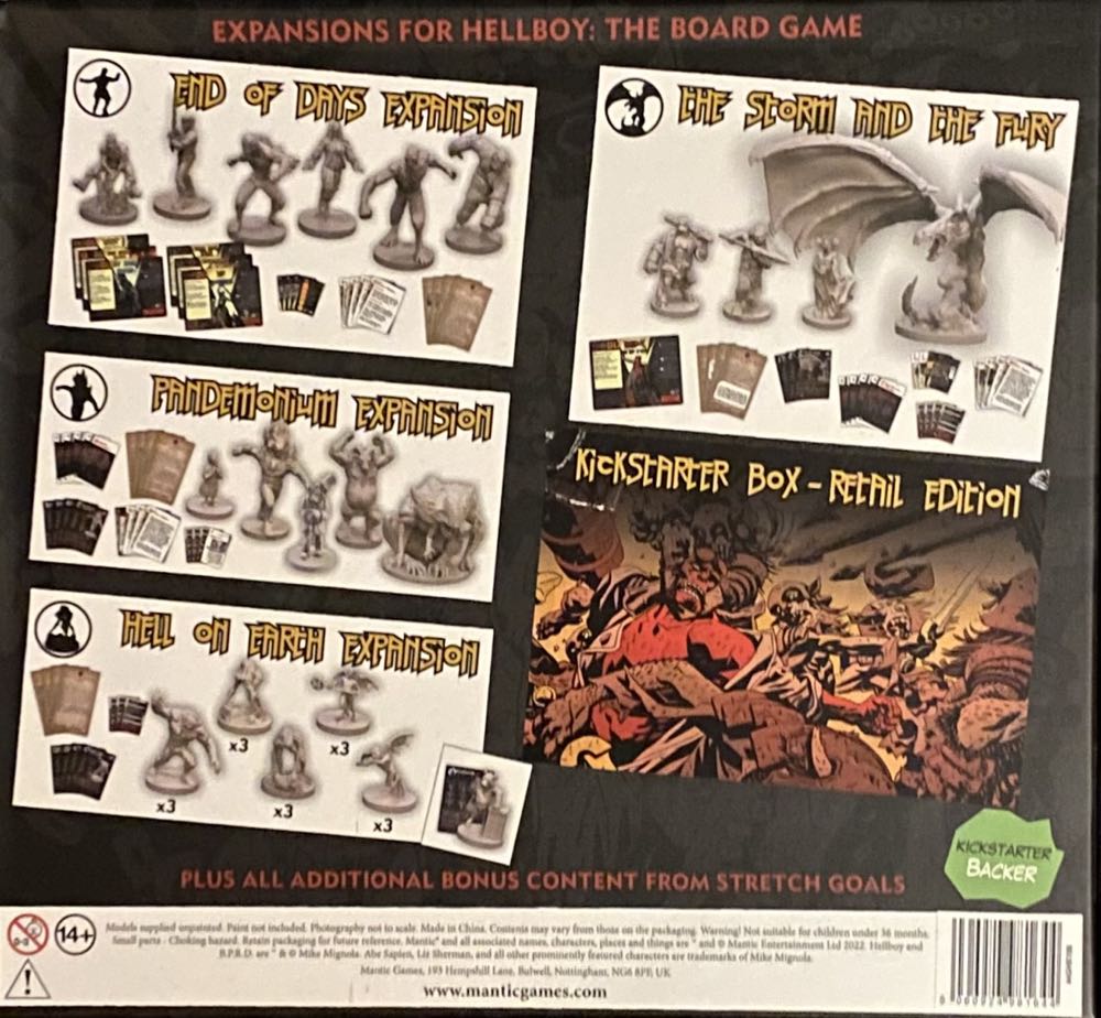 Hellboy: The Board Game - Big Box Of Doom  board game collectible [Barcode 5060924980173] - Main Image 2