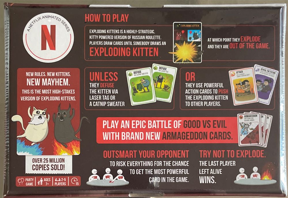 Exploding Kittens: Good vs. Evil  (2-5) board game collectible [Barcode 810083044255] - Main Image 2