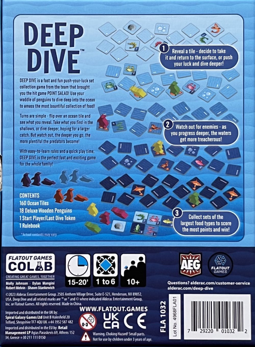 Deep Dive  (1-6) board game collectible [Barcode 729220010322] - Main Image 2