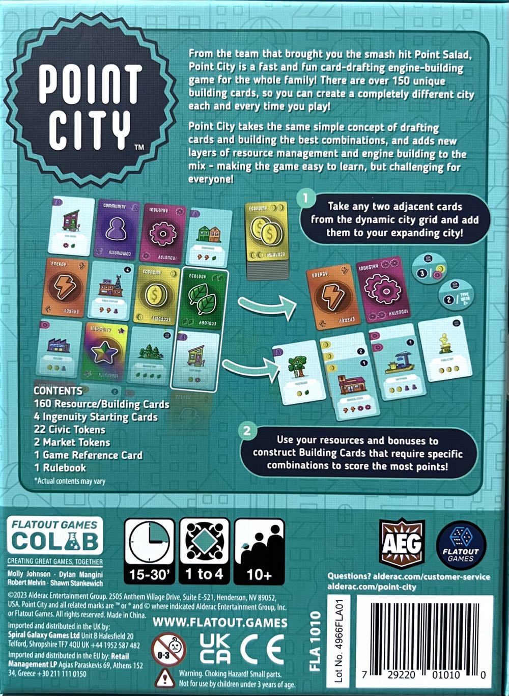 Point City  (1-4) board game collectible [Barcode 729220010100] - Main Image 2