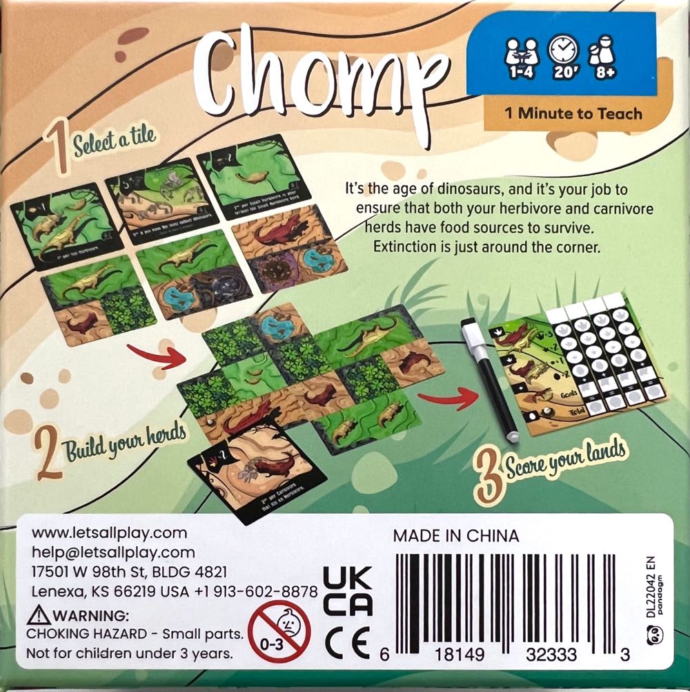 Chomp  (2-4) board game collectible [Barcode 618149323333] - Main Image 2