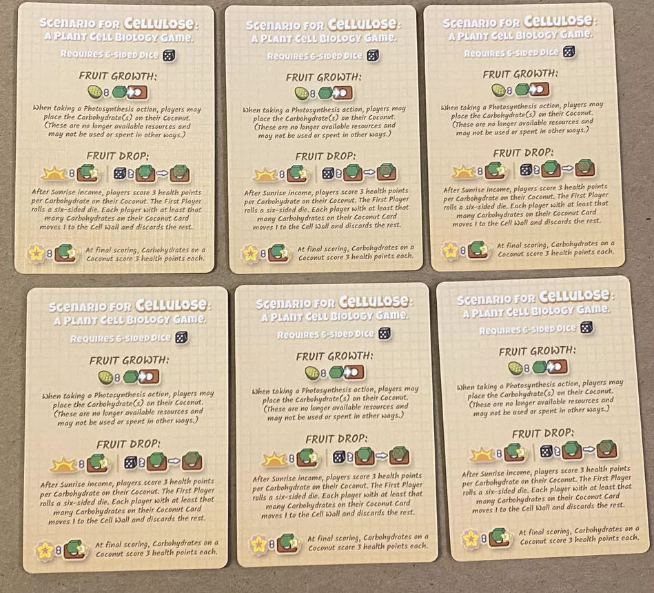 Cellulose: Coconut Palm Scenario  (1-5) board game collectible - Main Image 3