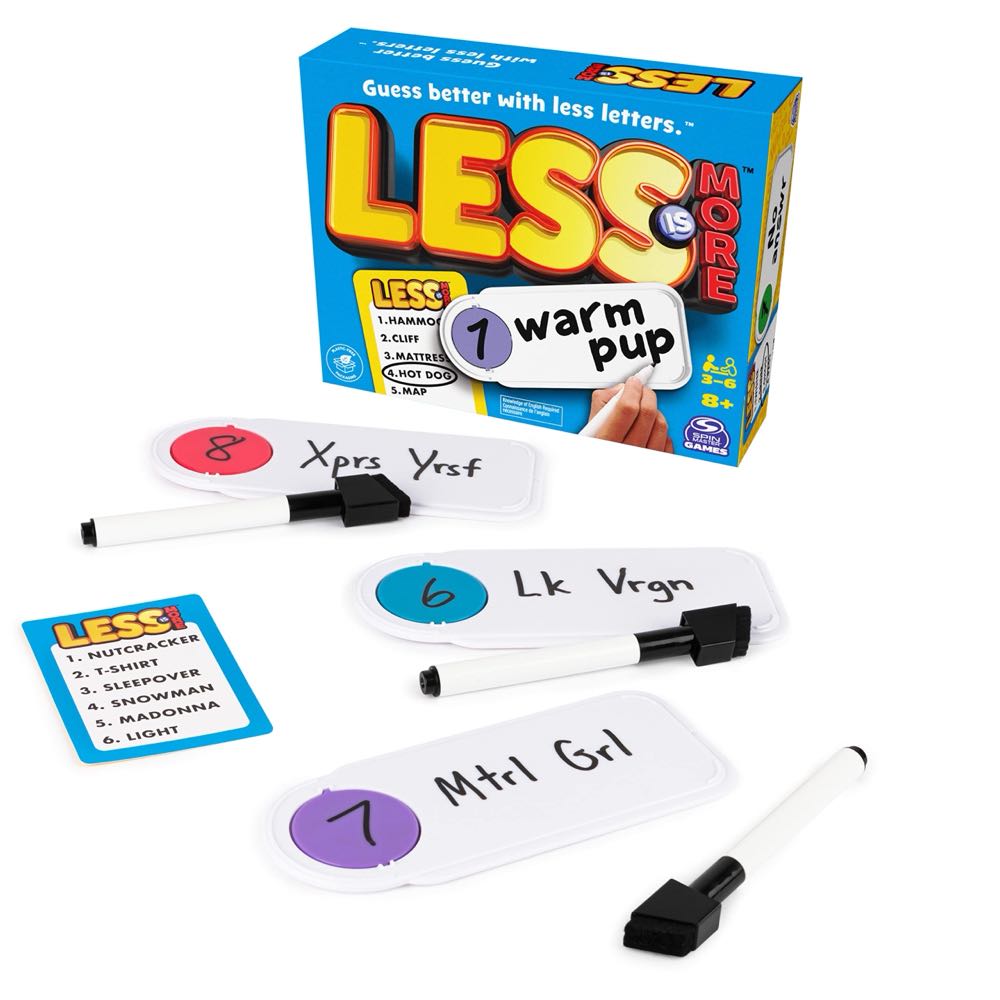 Spin Master Games Less Is More  (6) board game collectible [Barcode 778988425473] - Main Image 3