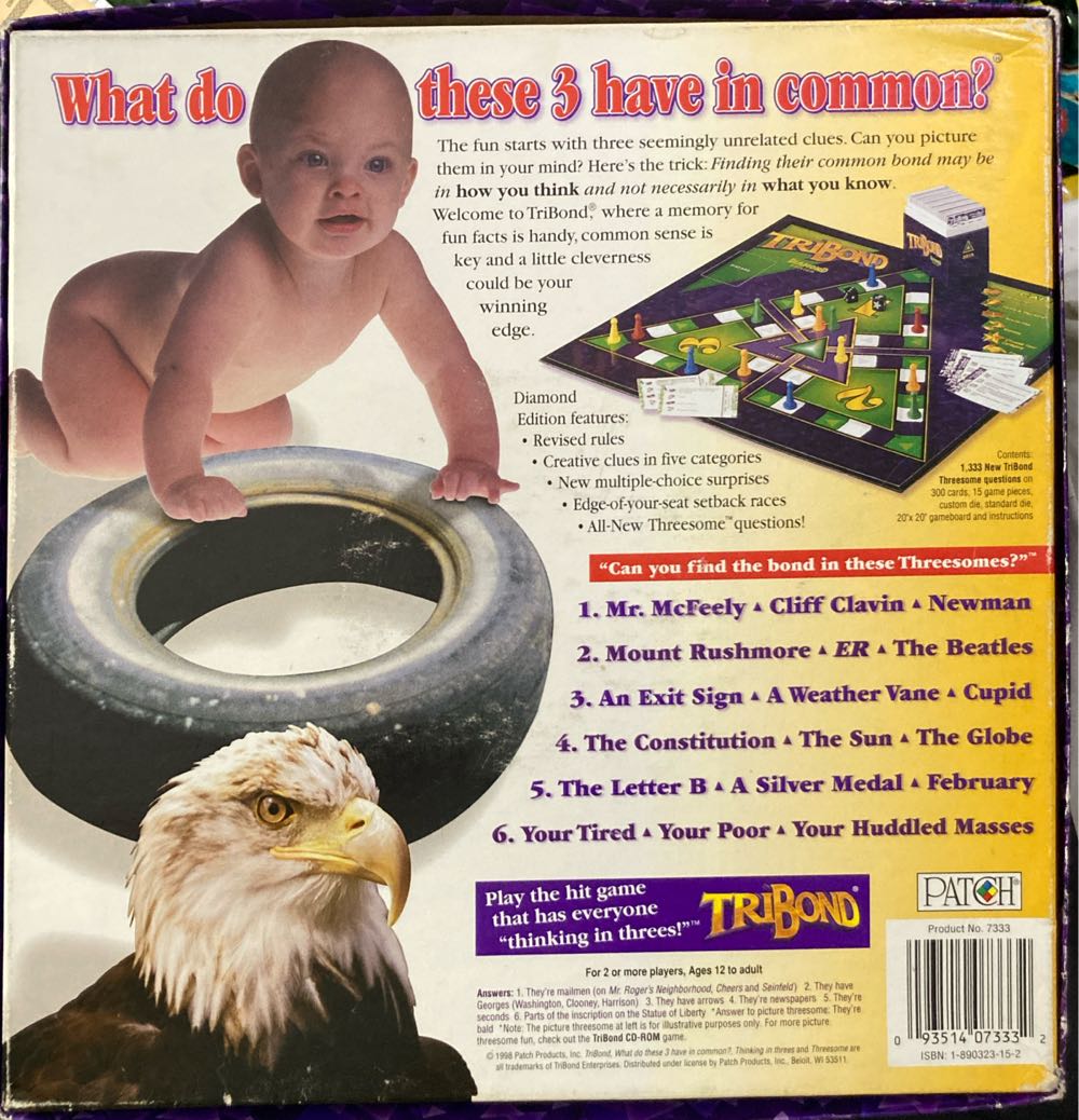 TriBond: Diamond Edition  (2+ (or teams)) board game collectible [Barcode 093514073332] - Main Image 2