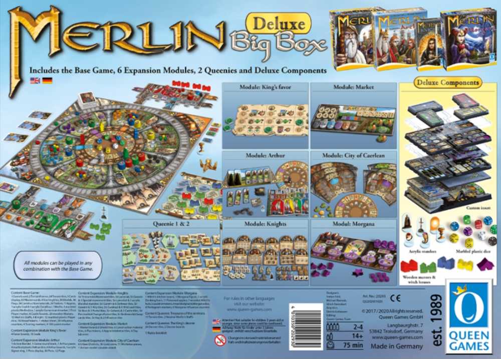 Merlin: Deluxe Big Box  (2-4) board game collectible [Barcode 4010350202937] - Main Image 2