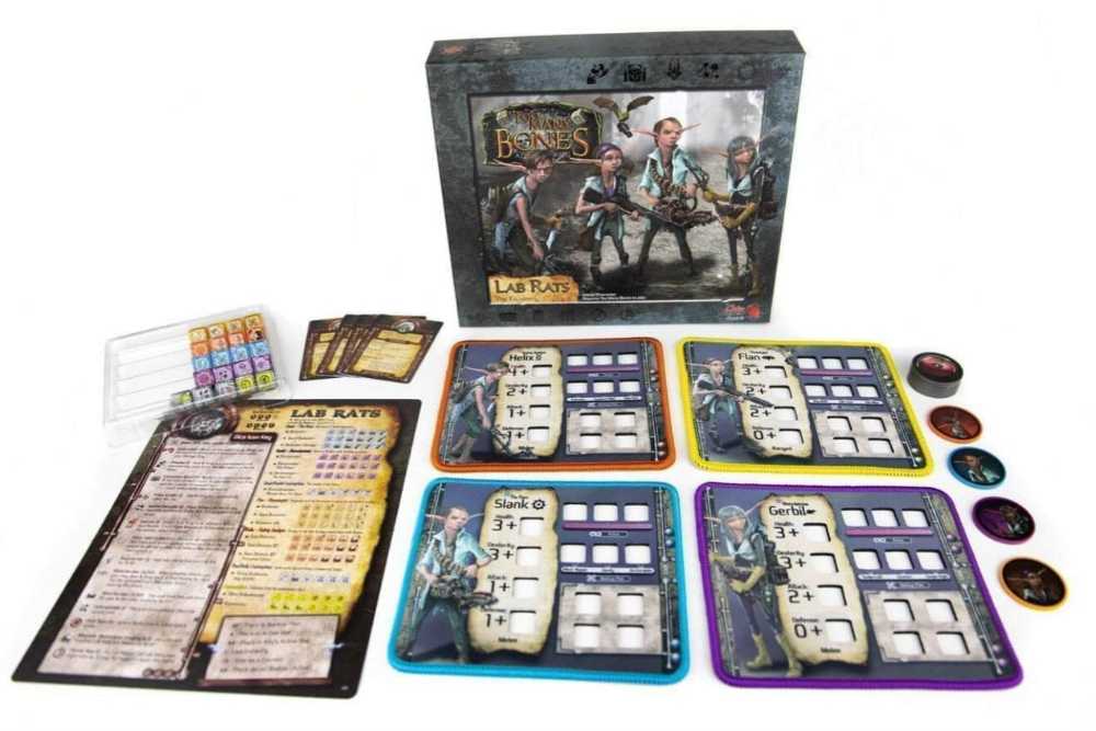 Too Many Bones: Lab Rats  (1-4) board game collectible [Barcode 704725643879] - Main Image 2