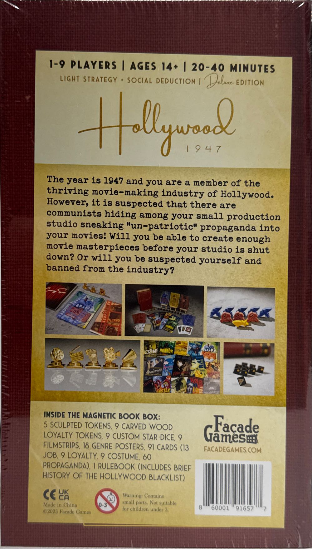 Hollywood 1947 Deluxe Editie  (1-9) board game collectible [Barcode 860001916577] - Main Image 2