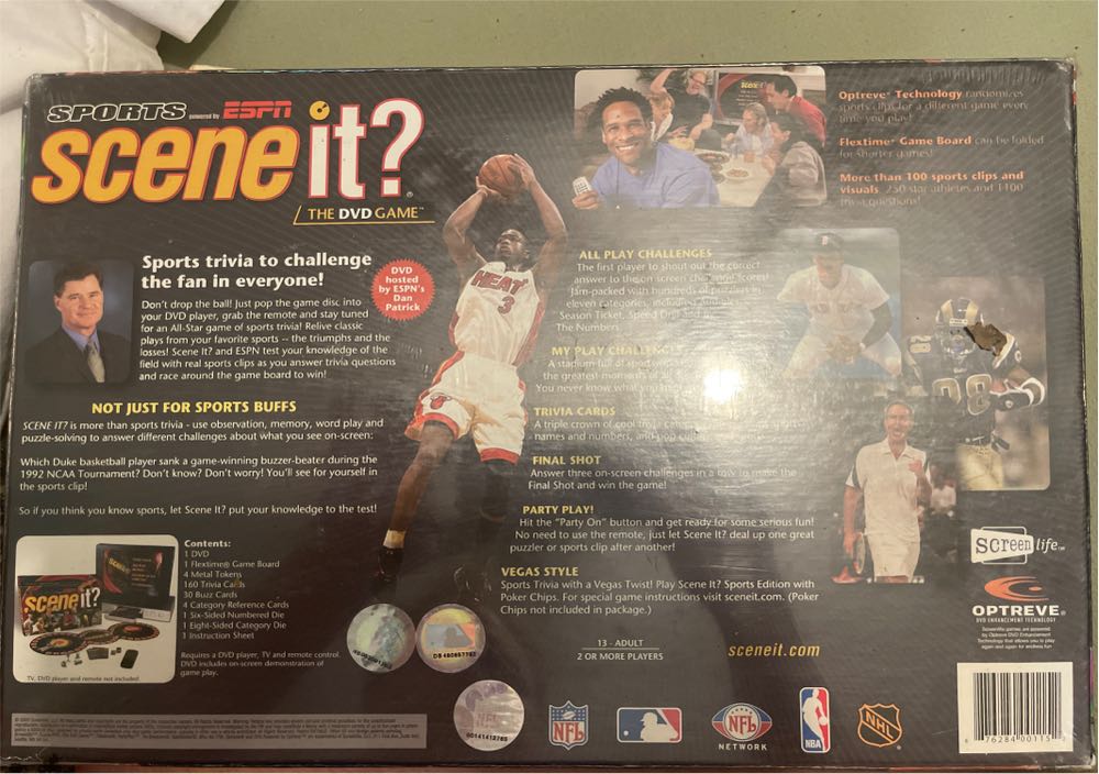 Scene It? Sports Powered By Espn  (2 Or More) board game collectible [Barcode 876284001152] - Main Image 2
