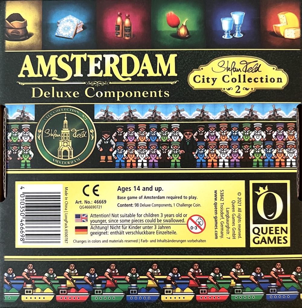 Stefan Feld City Collection 2: Amsterdam - Deluxe Components  (1-4) board game collectible [Barcode 4010350466698] - Main Image 2