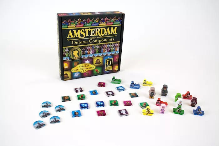 Stefan Feld City Collection 2: Amsterdam - Deluxe Components  (1-4) board game collectible [Barcode 4010350466698] - Main Image 3