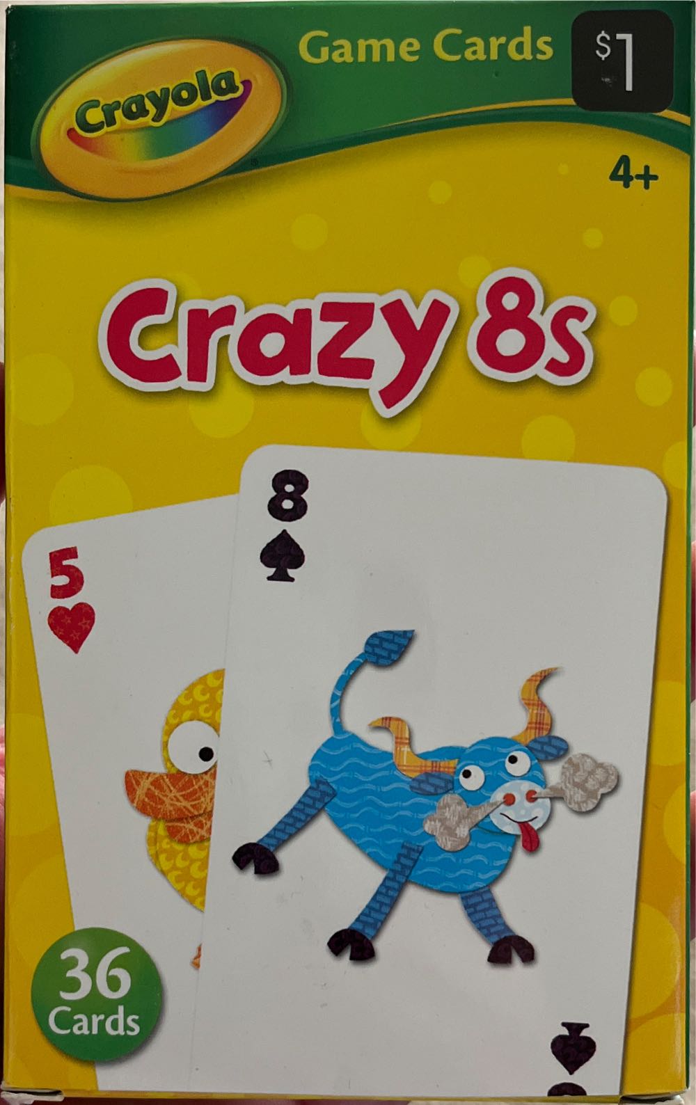 Crazy 8’s (Crayola)  (2-4) board game collectible [Barcode 9781453063705] - Main Image 1