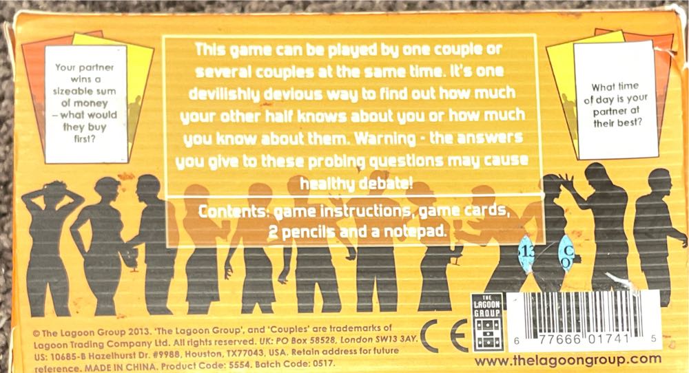 Couples  (2+) board game collectible [Barcode 677666017415] - Main Image 2