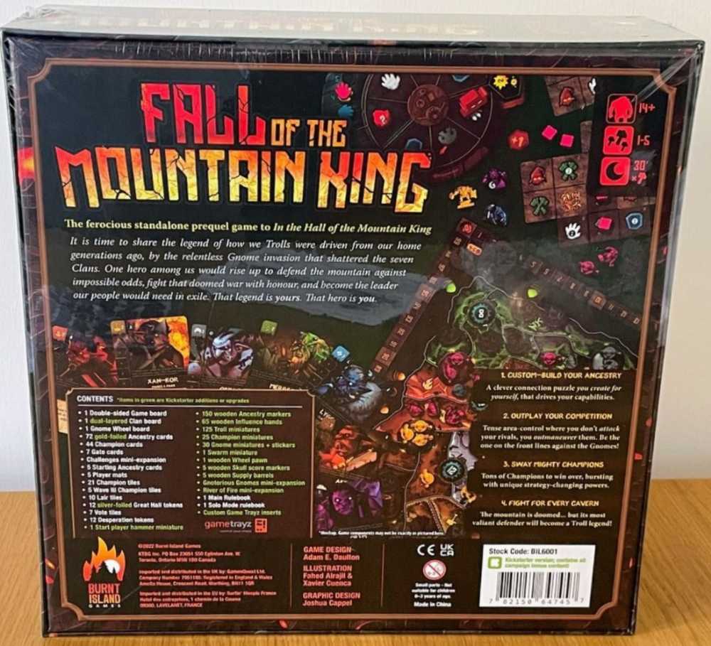 Fall of the Mountain King (Kickstarter Edition)  (5-Jan) board game collectible - Main Image 2