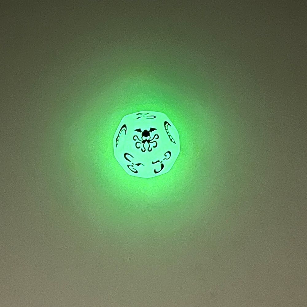 Cthulhu Dice: Glow-in-the-Dark w/ Black  board game collectible - Main Image 2