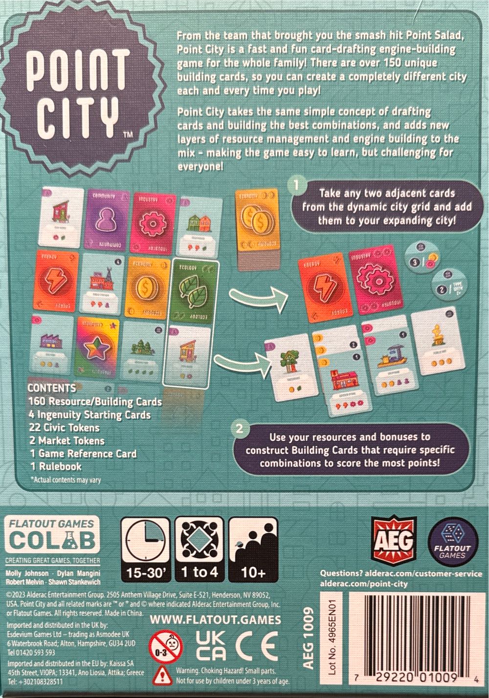 Point City  (1-4) board game collectible [Barcode 729220010094] - Main Image 2