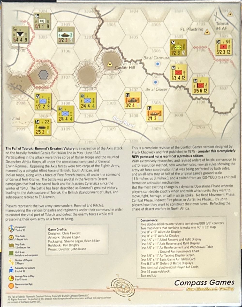 The Fall of Tobruk - Rommel’s Greatest Victory  (1-2) board game collectible - Main Image 2