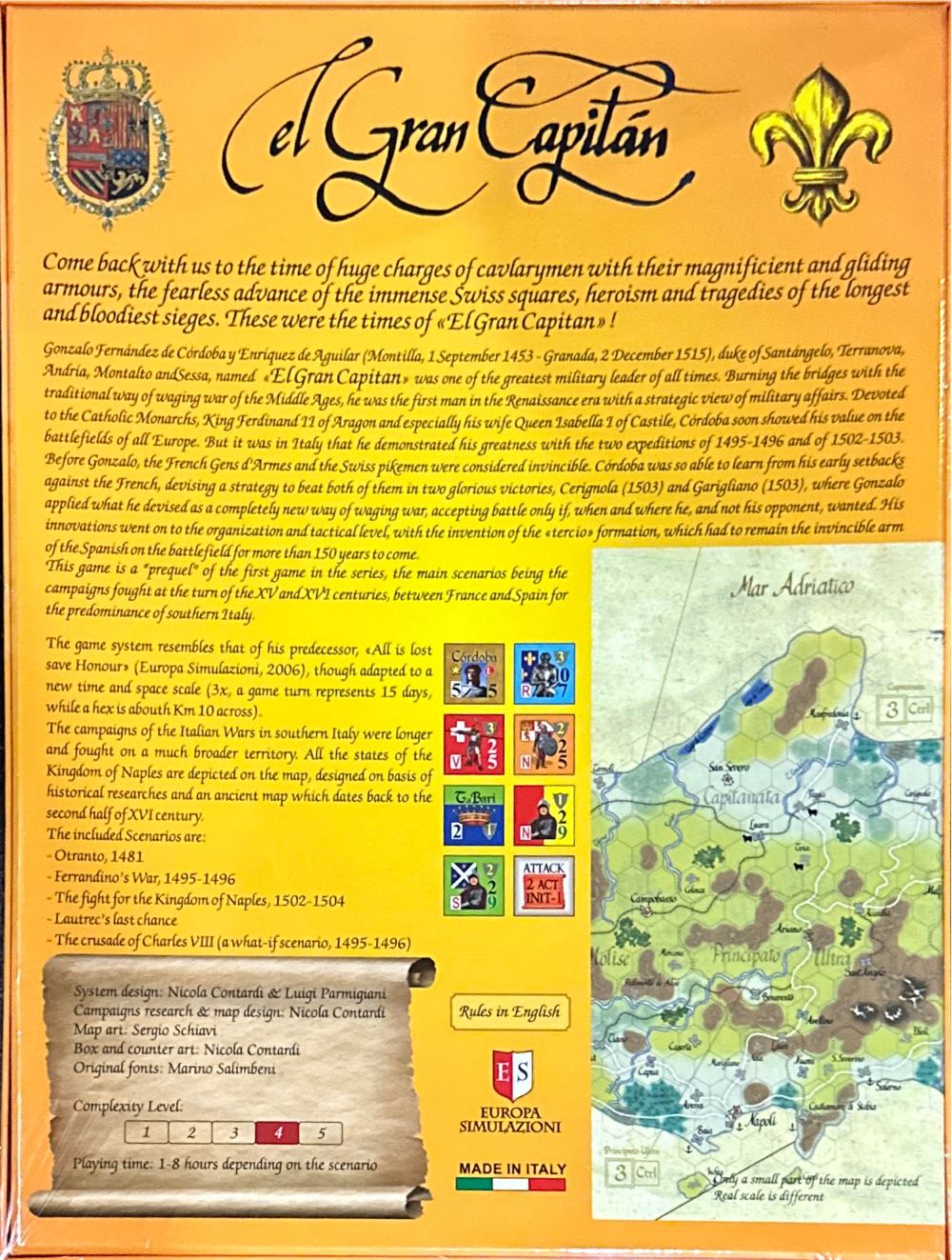 Campaigns of the Italian Wars 1494-1530 Vol.2 - El Gran Capitan  (2) board game collectible - Main Image 2