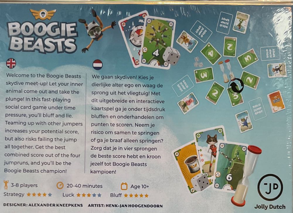 Jolly Dutch Boogie Beasts  (3-8) board game collectible [Barcode 8719326240718] - Main Image 2