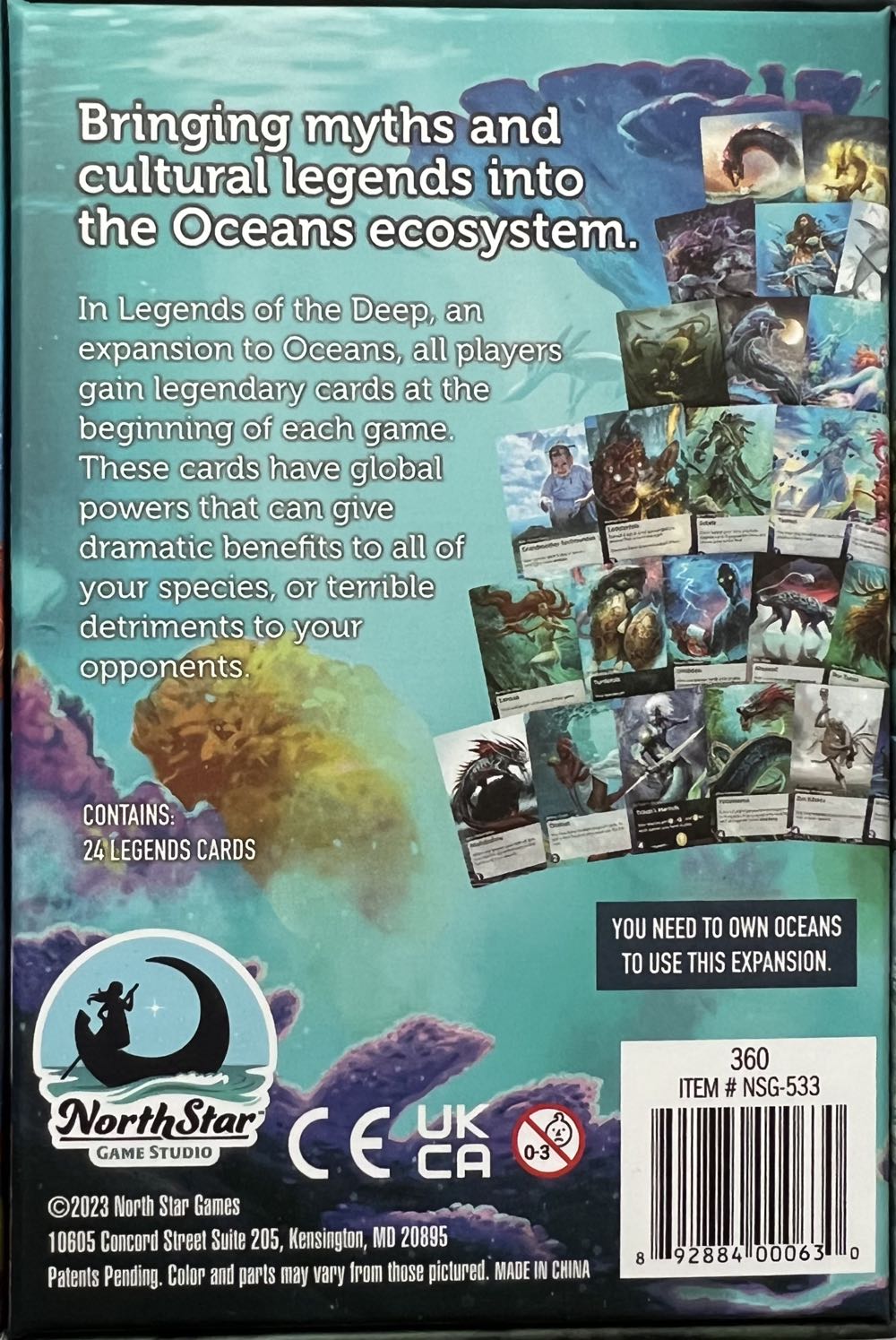 Oceans: Legends of the Deep  board game collectible [Barcode 892884000630] - Main Image 2