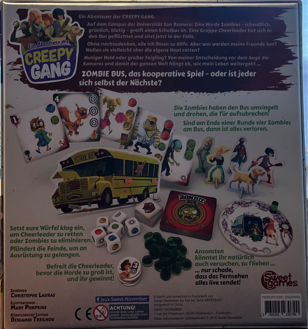 Zombie Bus  (2-5) board game collectible [Barcode 3760205230790] - Main Image 2