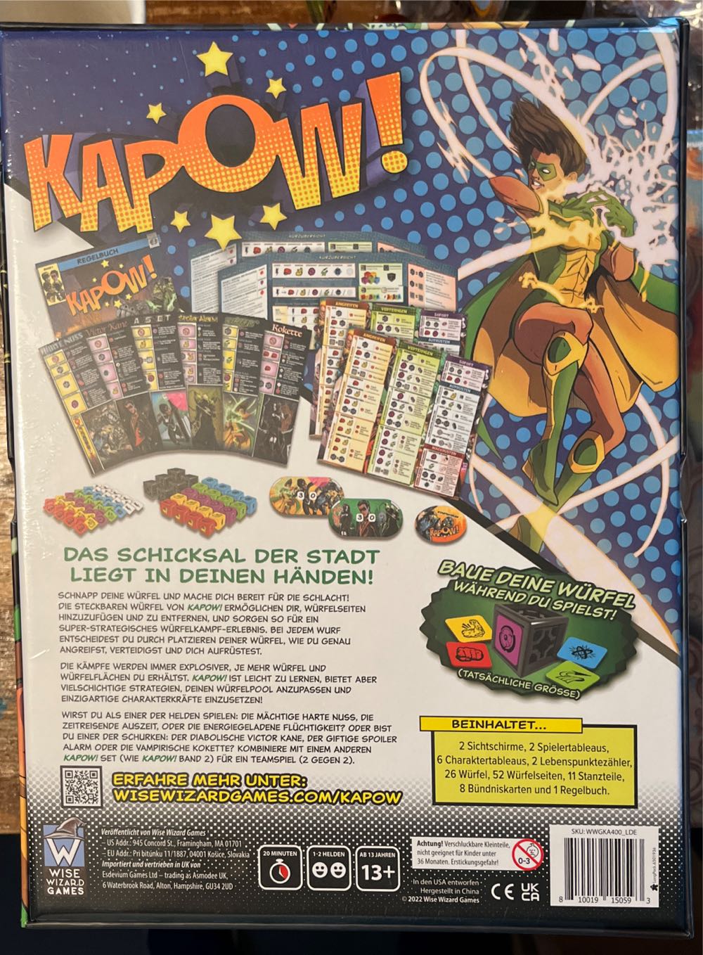 Kapow  (1-2) board game collectible [Barcode 810019150593] - Main Image 2