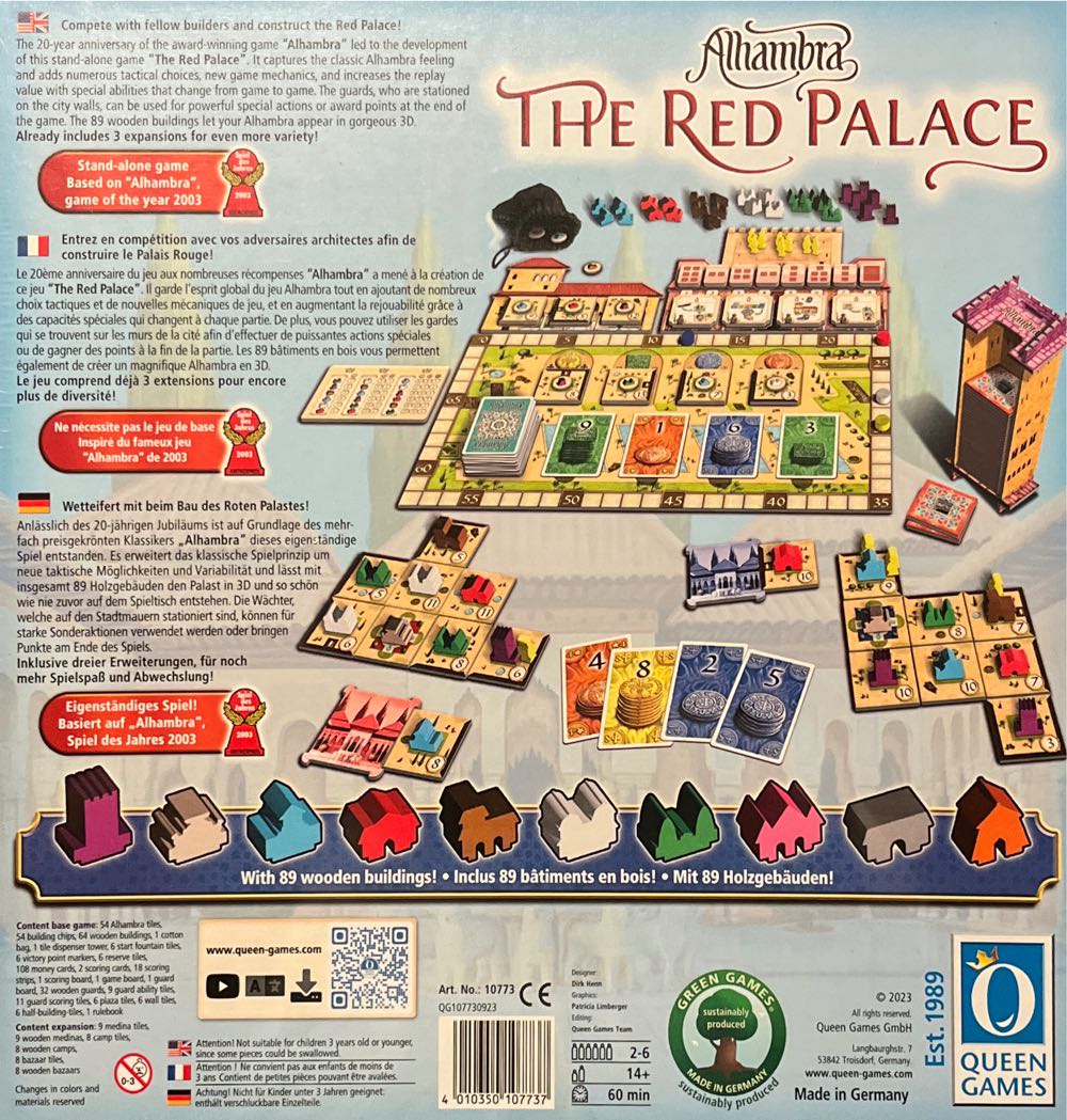 Alhambra: The Red Palace  (2-6) board game collectible [Barcode 4010350107737] - Main Image 2